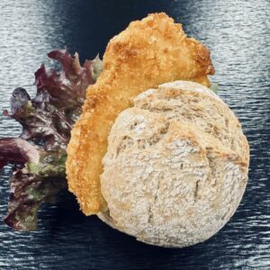 Mini Brötchen mit Hähnchenschnitzel